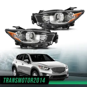 Headlight Set Driver and Passenger Side Clear Lens Fit For 2013-2016 Mazda CX-5