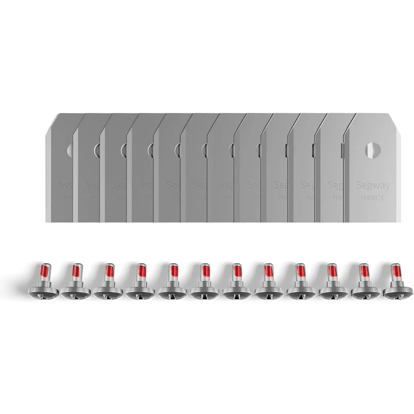 Segway Navimow Durable Carbon Steel Double-Edge Cut Blade Assembly Plus, 12 Blades, 12 Screws, Easy Replacement, Compatible with Navimow Robotic Mowers i105N, i110N, Father's Day Gift, Blade*12, Easy Blade Replacement, Robotic Users