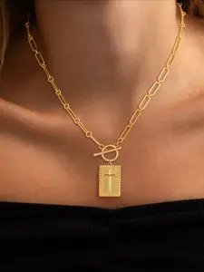 Trendy Cross Chain Design Necklace, Thick Paper Clip Link Hip-Hop Style Jewelry Gift, Unisex Zinc Alloy Cuban Chain Accessory for All Seasons