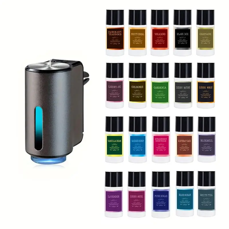 Car Air Freshener, Smart Car Aroma Diffuser with 20pcs Essential Oil, Car Perfume Machine, Automotive Interior Accessories, Smell Products, Car Interi
