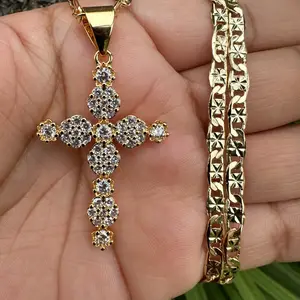 Cross Clear Necklace Female Anniversary Birthday Daily