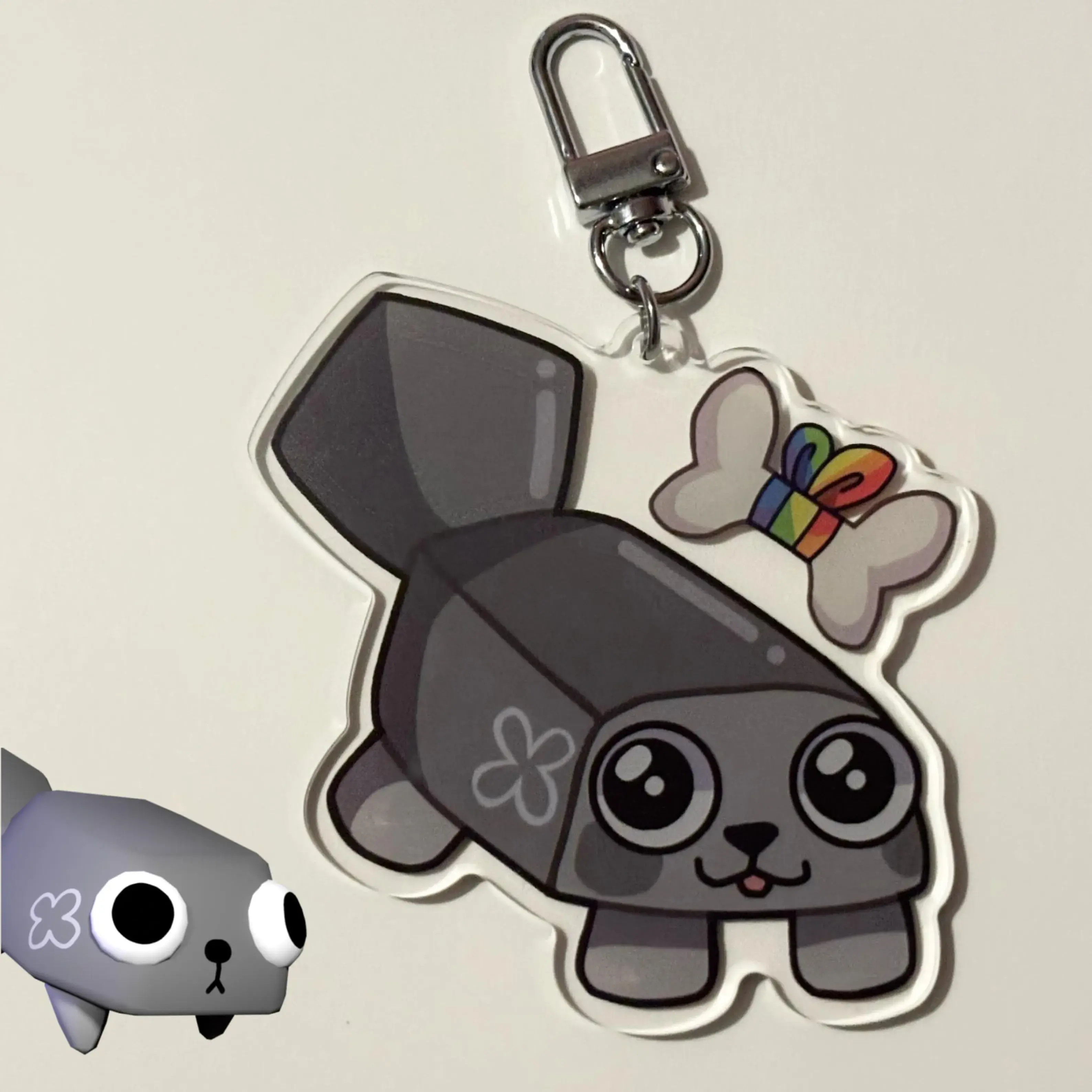 Pebble Dandy’s World Keychain, Dandys World Roblox Anime Keychains, Cute Gift Keychain, Dandy’s World Acrylic Keycharm, Kawaii Keyring Accessories