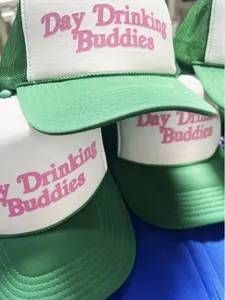 Day Drinking Buddies Trucker Hat, Womens Hats, Mom Gifts for Her, Summer, Lake, Beach, Pool, Friends, Vacation, Bachelorette Party Favors, Traveling