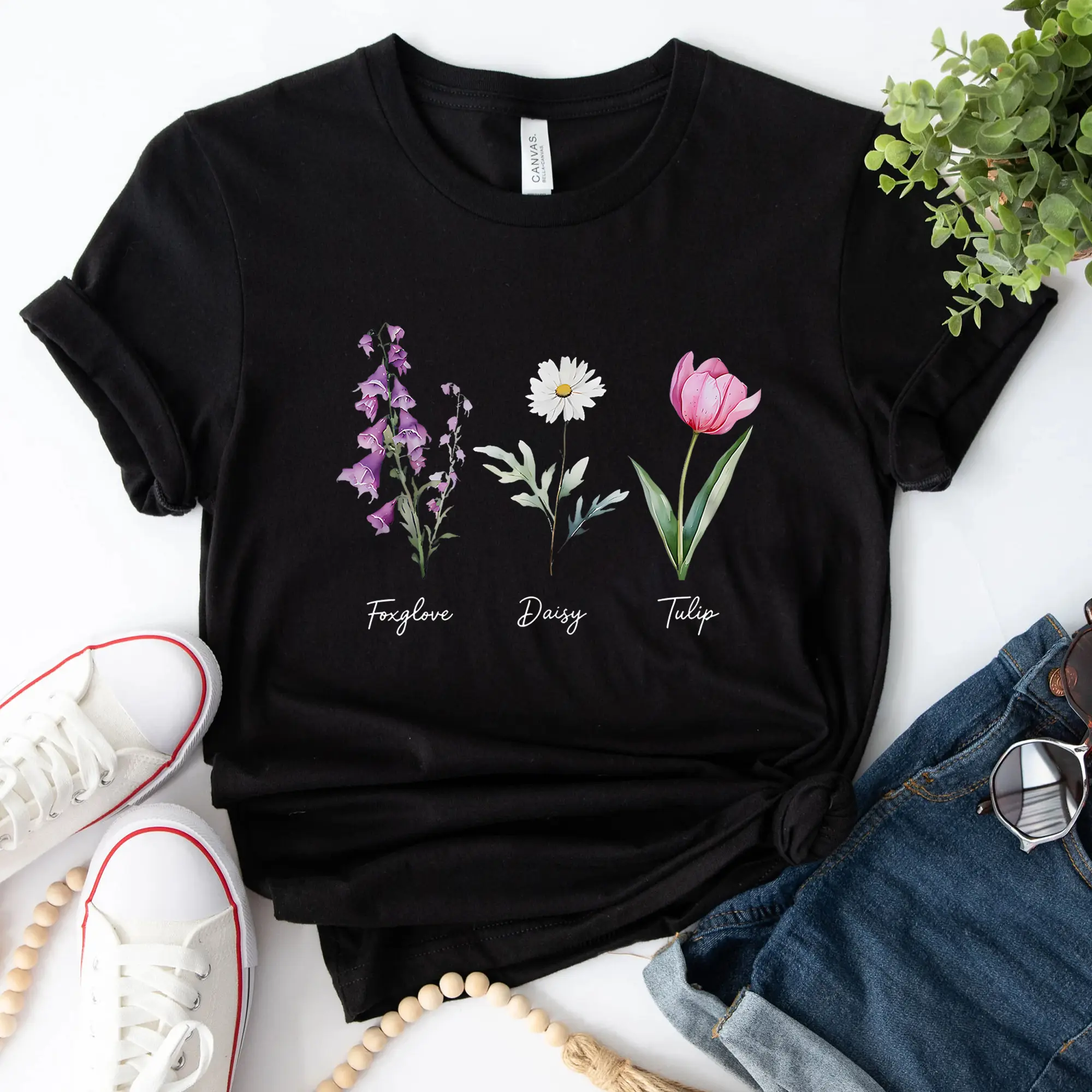 MK Foxglove Daisy Tulip Floral Shirt - TikTok Shop