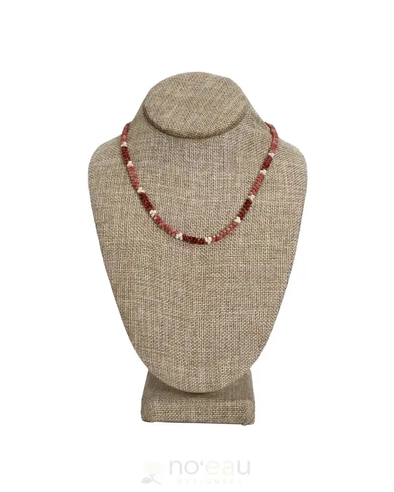 HA'AHEO HAWAIIAN CRAFTS - Maunaloa Kahelelani Single Strand 18in Necklace