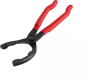 Oil Filter Wrench, 12” Adjustable Oil Filter Plier & 3-Jaw Universal Oil Filter Removal Tool, (L:12", Jaw Capacity: 60mm to 102mm),, Ideal for Car, Motorcycle, Truck Maintenance & Home Garage Use