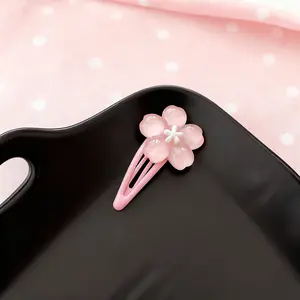 [1 gift] Pink hair clip, suitable for gift friends, holiday gifts