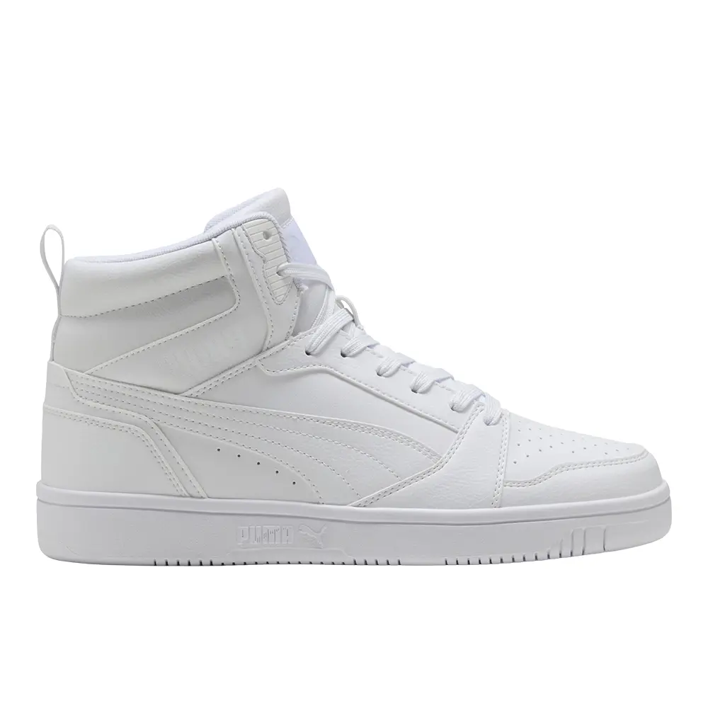 PUMA Mens Rebound V6 Wide High  Sneakers Shoes Casual - White