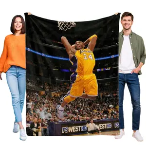 Throw Blanket for Kobe Bryant Bed Couch Soft Warm 50*60 Inch Flannel Blanket for Kids Boys Girls Gifts Home Decor
