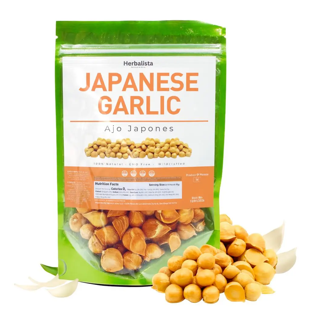 Herbalista Ajo Japonés (Japanese Garlic) 8oz (226g) – Premium Whole Cloves | All-Natural & Additive-Free
