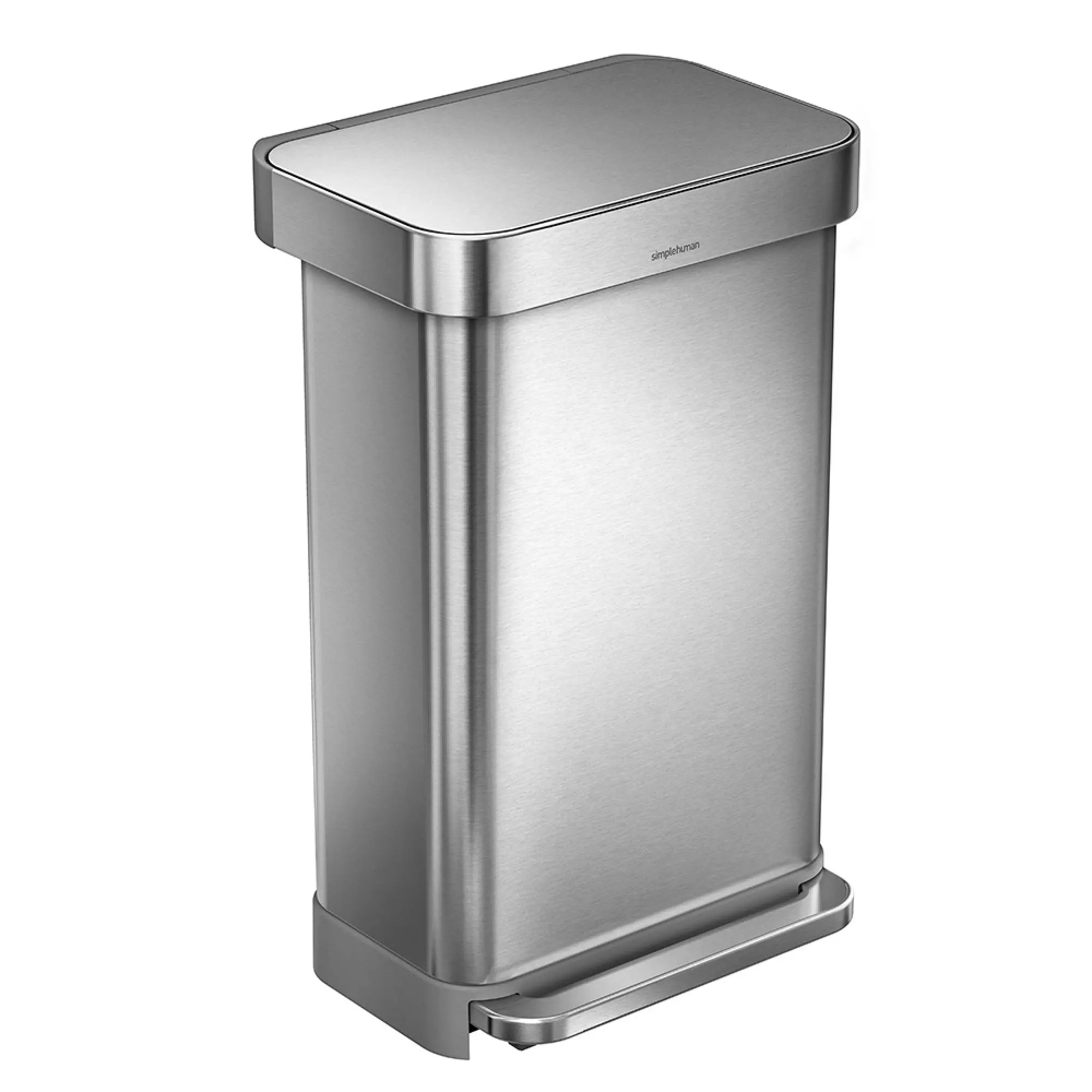 simplehuman Step Can with Liner Pocket, 45L,55L