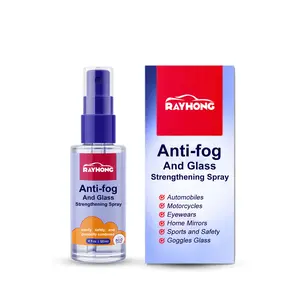 RayHong Anti-Fog Spray for Car Windscreens Long-Lasting Anti-Fog Anti-Rain Cleaning with Deionized Water Nano-Silicon and Surfactants for Crystal-Clear Vision
