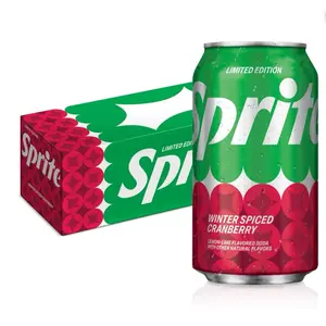 Sprite Winter Spiced Cranberry Limited Edition Lemon Lime Flavored Soda with Other Natural Flavors
