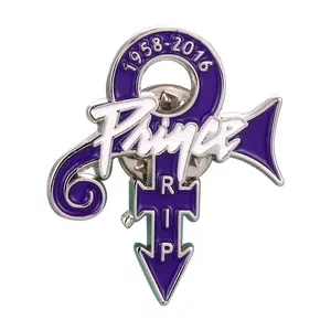 Prince Love Symbol Purple Rain Enamel Lapel Pin Brooch