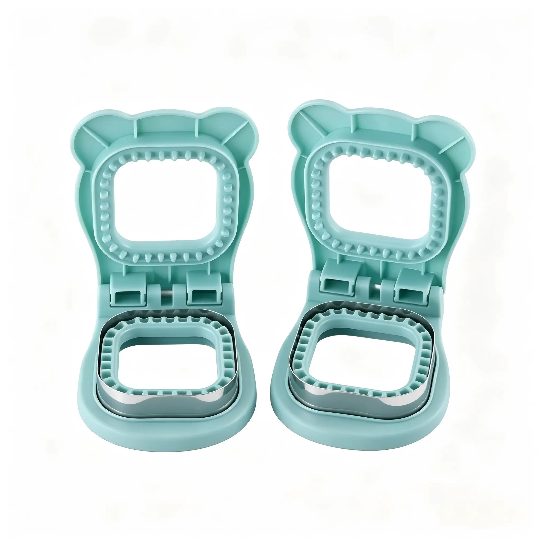 Sandwich Cutter Set of 2, Sandwich Sealer and Cutter, Square Shape, Light Blue, Perfect for Easy Cutting and Sealing