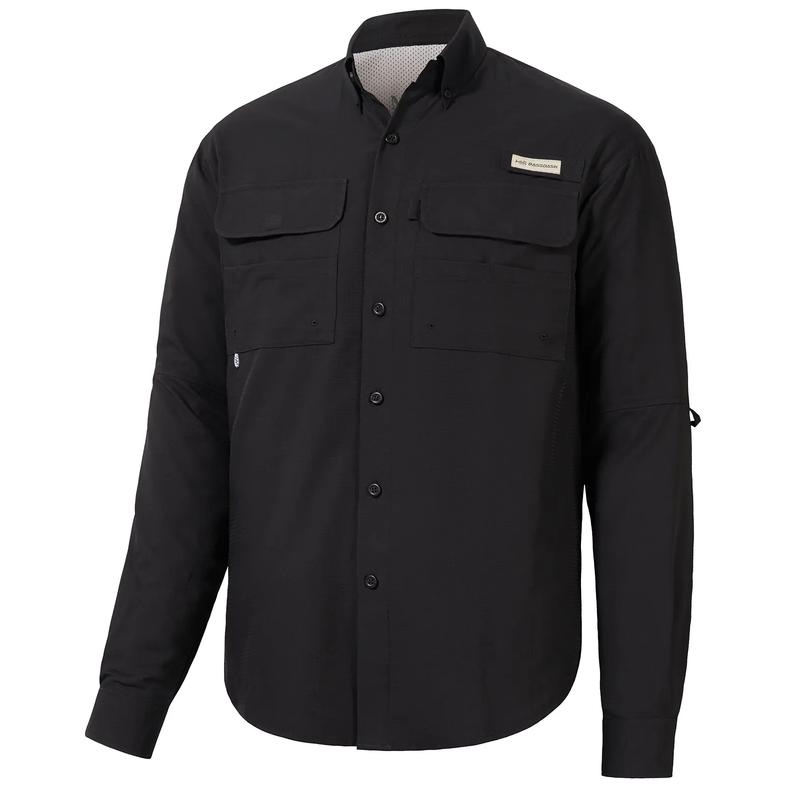 bassdash Men's Long Sleeve Button-Down Performance Fishing Shirt - UPF 50, Quick Dry, Short Hem, Sun Protection, Outdoor Use, Multiple Pockets bassdash Men's Long Sleeve Button-Down Performance Fishing Shirt - UPF 50, Quick Dry, Short Hem, Sun Protection, Outdoor Use, Multiple Pockets