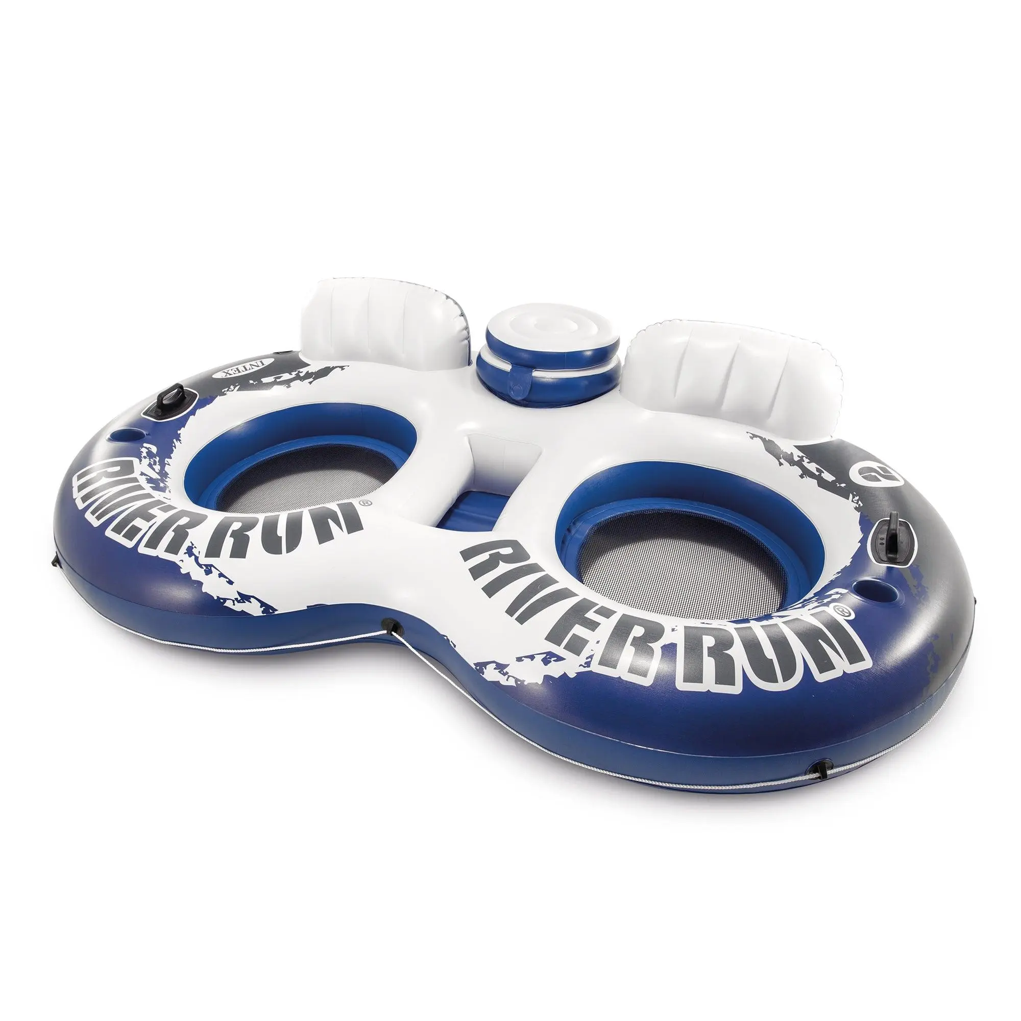 Intex River Run 2 Person  Inflatable Tube Raft Float with Cooler for Pool & Lake
