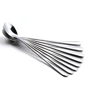 6-Pack 7.5in Stainless Steel Long Handle Mixing Spoons Iced Tea Dessert Coffee