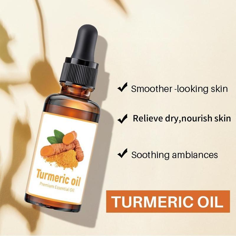 Turmeric Care Kit, 6 Counts/set Including Soap and Cleansing Pad & Mousse Cleanser &  Counts Essential Oil & Peel Off Mask & Soap Bag, Care Kit for Women & Men Christmas gifts