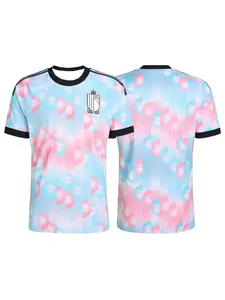 2026 New Belgium Team World Competition Away Jersey T-ShirtMen's Soccer Fan Shirt Quick-drying and Breathable Sportswear