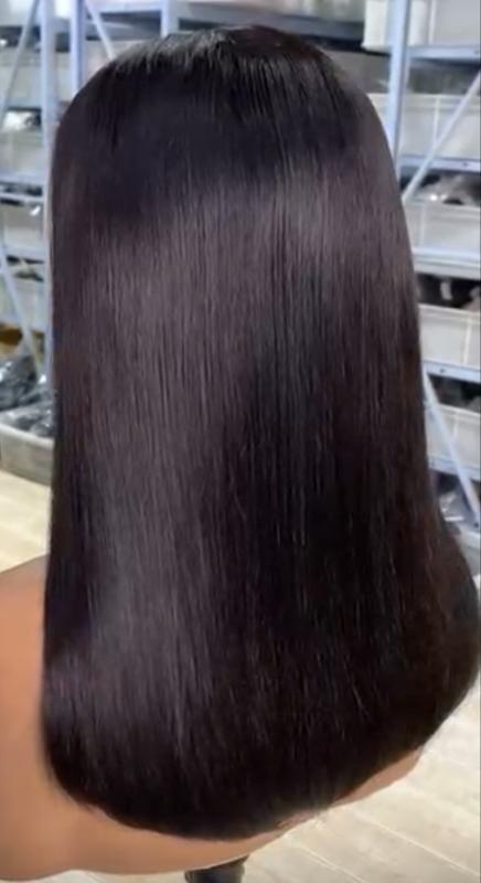 Lace Bob Wig with Bangs Layer Cutting Hair for Stylish Look