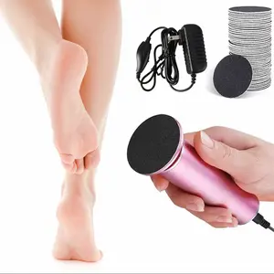 Electric Callus Remover for with 60pcs Replacement Sandpaper,Adjustable Speed Electric Foot File, Remove Cutin Dead Skin calluses  Nail Manicure