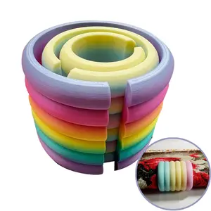 3-Piece Set 3D Printed Diamond Painting Scrolls Artist's Canvas Scrolls with Convenient Storage Space-Saving Stickers DIY Crafting Tools