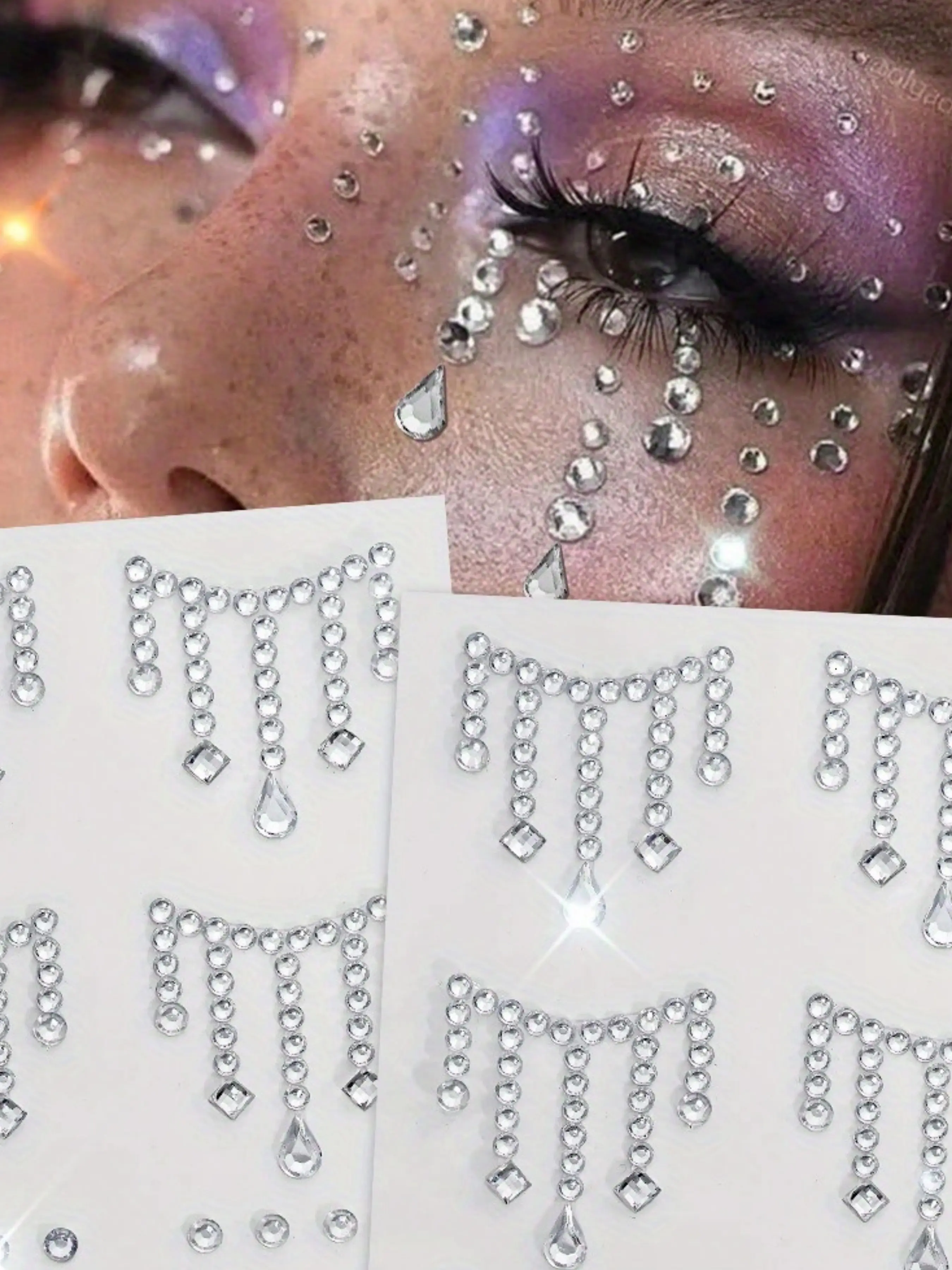 DIY Eye Makeup Tools & Accessories, Rhinestone Decal Stickers for Creative Beauty Looks, Perfect for Enhancing Your Look