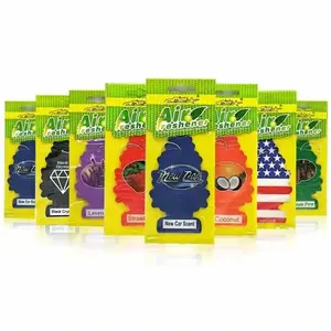 4pcs/8pcs/16pcs/32pcs/64pcs Hanging Car Air Freshener Paper， Double Sided Vanilla Scented Paper， Christmas Tree Auto Fragrance Diffuser， for Car Interior Home， Tea Paper Air Freshener Accessories， Car Interior Diffusers