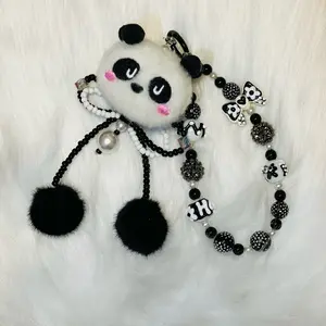 Plush Panda Phone Chain
