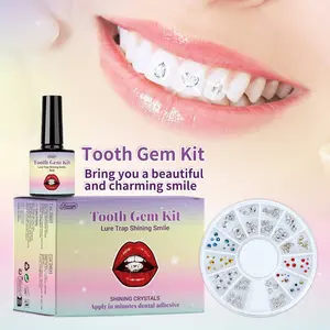 Dental gem set, durable, multi-color combination, hollow multi-shape thin pieces, family portrait dental jewelry