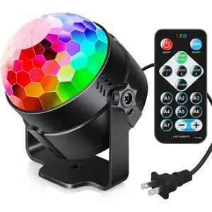Sound Activated Lights Lights with Remote DJ Lighting, Disco Ball Strobe Light Light for Home Dance Parties, Birthdays, Karaoke, Stocking Stuffers, New Years Eve, Halloween, Christmas Decorations