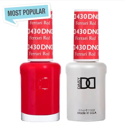 DND 430 Ferrar Red Gel and Lacquer Duo nail care nail art
