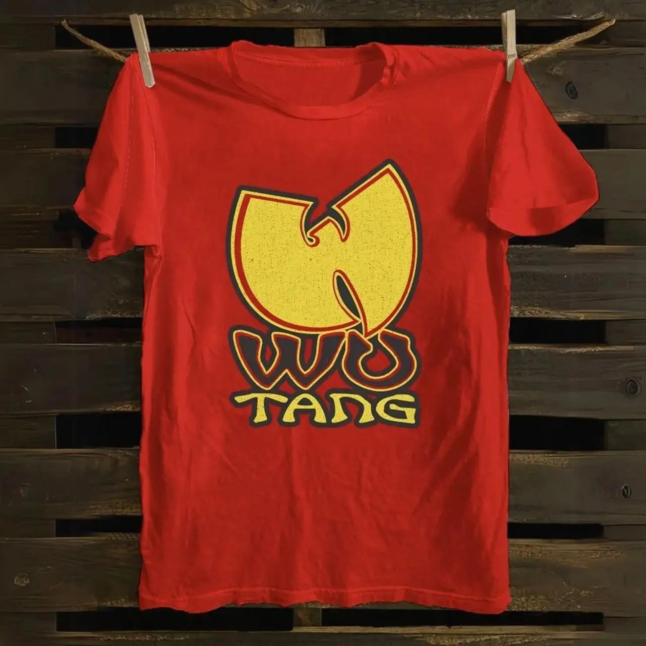 Wu-Tang Clan logo cotton T-shirt L41