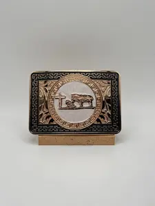 Buckle- Rose Gold Cowboy Praying