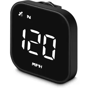 G4S Digital GPS Speedometer - New HUD Car Head-Up Display with Digital Speed (MPH/KPH), Universal for Cars, Trucks, Electric & Hybrid Automobiles (G4S-White)
