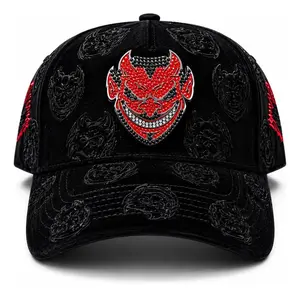 G5 Black Suede Cap, Lucifer Chucky Hats Diablo Series