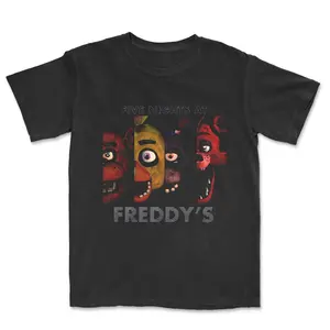 Vintage FIVE NIGHTS AT FREDDY'S CHARACTER Graphic Tee, Game Shirt, Y2k, Graphic Tee, Gift T-shirt, Unisex Cotton Top Menswear Womenswear Streetwear Cotton Comfort Short-sleeve Casual