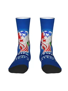 1 Pair Hip Hop Vintage Football Soccer Ball UCM Crazy Men's compression Socks Unisex Harajuku Seamless Printed Funny Novelty Happy Crew Sock Gift Halloween Thanksgiving Christmas