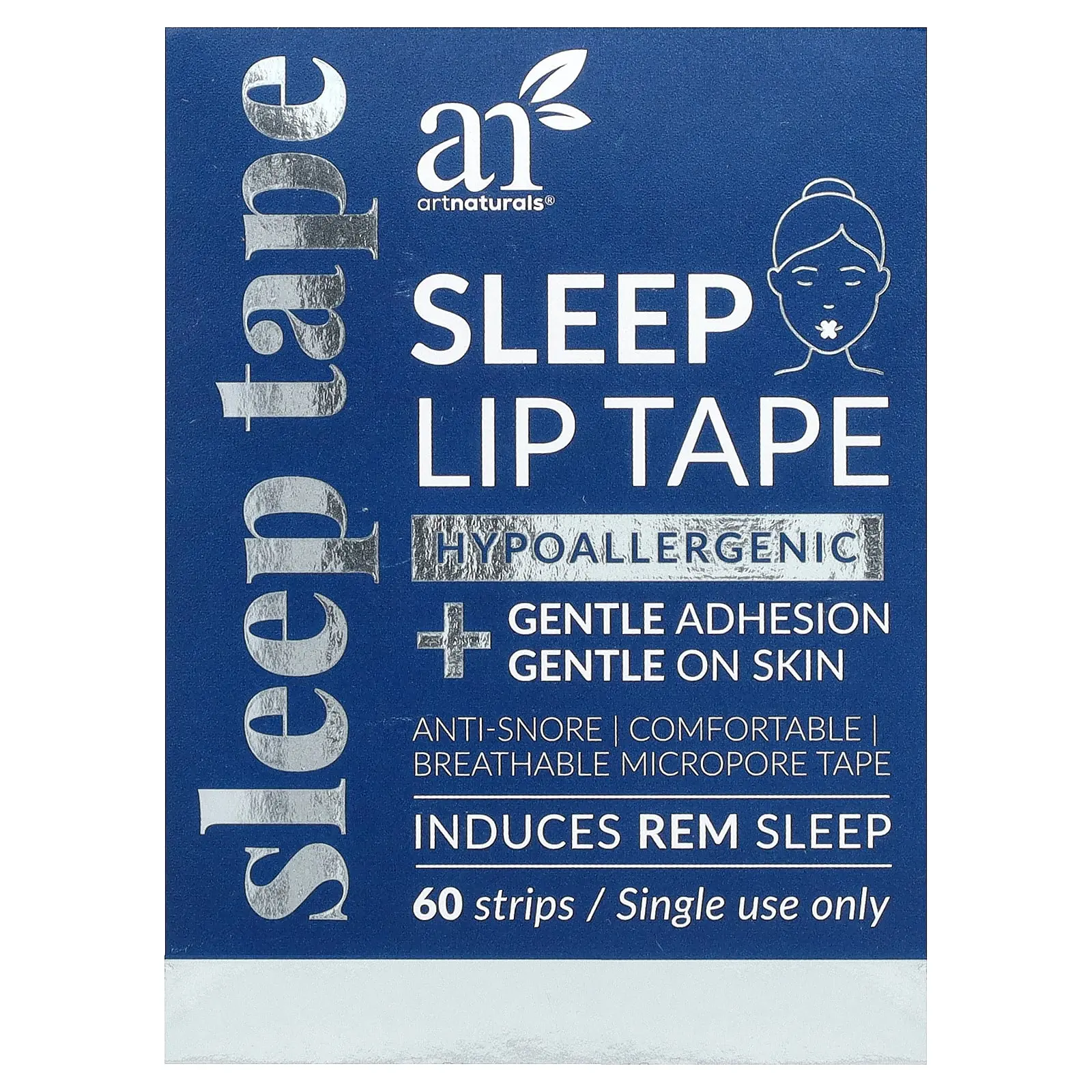 artnaturals Sleep Lip Tape, 60 Strips