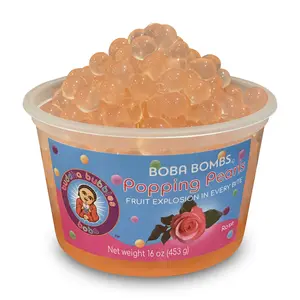 SWEET ROSE Popping Boba / Boba Bombs by: Buddha Bubbles Boba