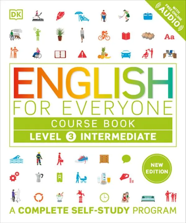 English for Everyone Level 3 Intermediate Language Textbook - DK Publishing, Paperback, Language Learning Tool, By DK, Personalized Learning, Quick Referencing