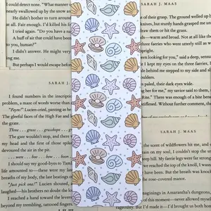 seashell summer bookmark | coastal bookmark | bookish gift | beach aesthetic | book lover gift