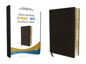 NIV/RVR60, Bilingual Bible, Leather-Look, Black / NIV/RVR60, Biblia Bilingüe, Imitación piel, Negro by Zondervan [Leatherbound Book]