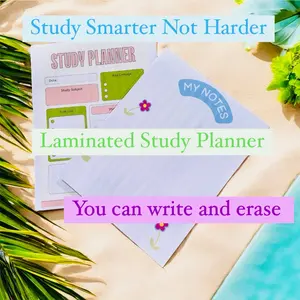 Study Guide - A Comprehensive Resource for Learning-Nursing School Study Planners 10 Laminated Study Guide Planners- Nursing School Study Guides