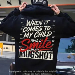 When It Comes To My Child I Will Smile In My Mugshot Shirt-Ver2,Print Men's Shirt, Top Menswear, Cotton Tee, Sweatshirt, Menswear, Tops,Gift for Husband, Unisex, Fabric, Streetwear