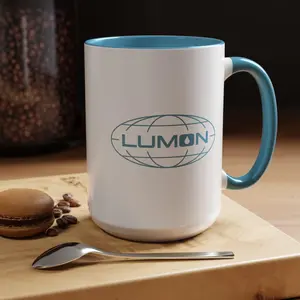 Lumon Severance Mug Blue Logo  Collectible TV Show Cup Severed SVRD Floor Fictional Corp Fan Gift Helly Innie Outie Unique Coffee Cup