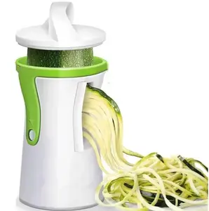 Heavy-Duty Vegetable Spiralizer Zucchini Noodle & Spaghetti Pasta Slicer Cutter with 2 Julienne Sizes for Healthy Meal Prep and Portion Control