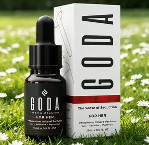 GODA The Original Pheromone Perfume for Women, Long-Lasting Floral Scent with Jasmine & Rose, Vegan & Cruelty-Free, Portable Travel Size 15ml / 0.50 fl oz