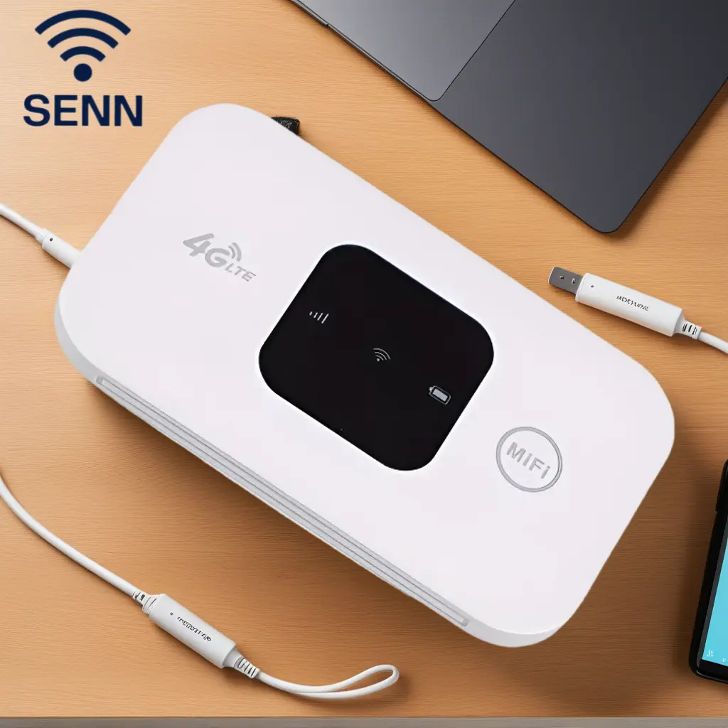 SENN Travel Abroad WiFi Savior - SIM Plug-in card wifiMini Design Avoid Roaming Fees, Use Local SIM in This Portable Hotspot for Whole Family Vacation